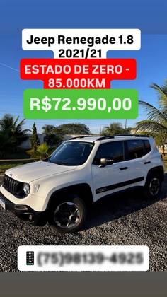 JEEP RENEGADE 1.8 16V FLEX 4P AUTOMÁTICO JEEP RENEGADE 1.8 16V FLEX 4P AUTOMÁTICO